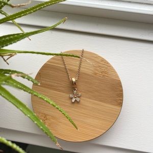 Authentic Pandora Rose Gold Daisy Necklace